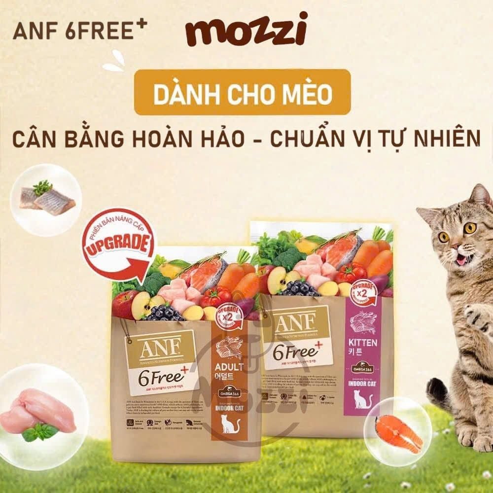 Thức ăn hạt hữu cơ ANF Cat 6Free+ cho mèo [400g - 1.6kg - 5.6kg]