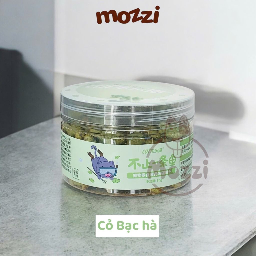 Snack cho mèo Bánh quy cá Catnip cỏ mèo QC