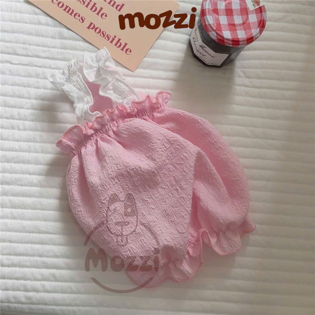 Áo hai dây dáng bí phồng chun ngực