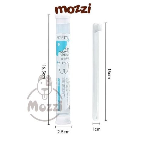  Bàn chải đánh răng Kimpets kèm hộp đựng bảo quản cho chó mèo 