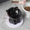 Chén sứ chống gù hình mèo màu trơn