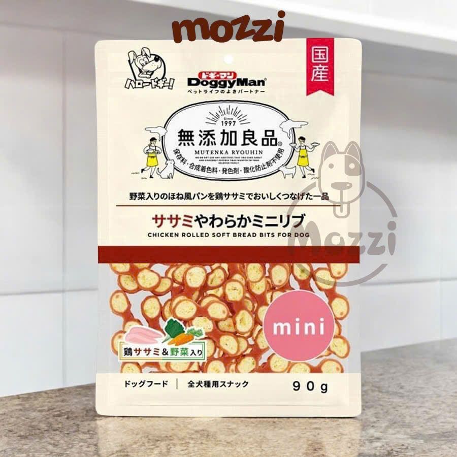 Snack cho chó Viên mềm DoggyMan SAYA vị Gà Bò Gan Rau củ gói 100g