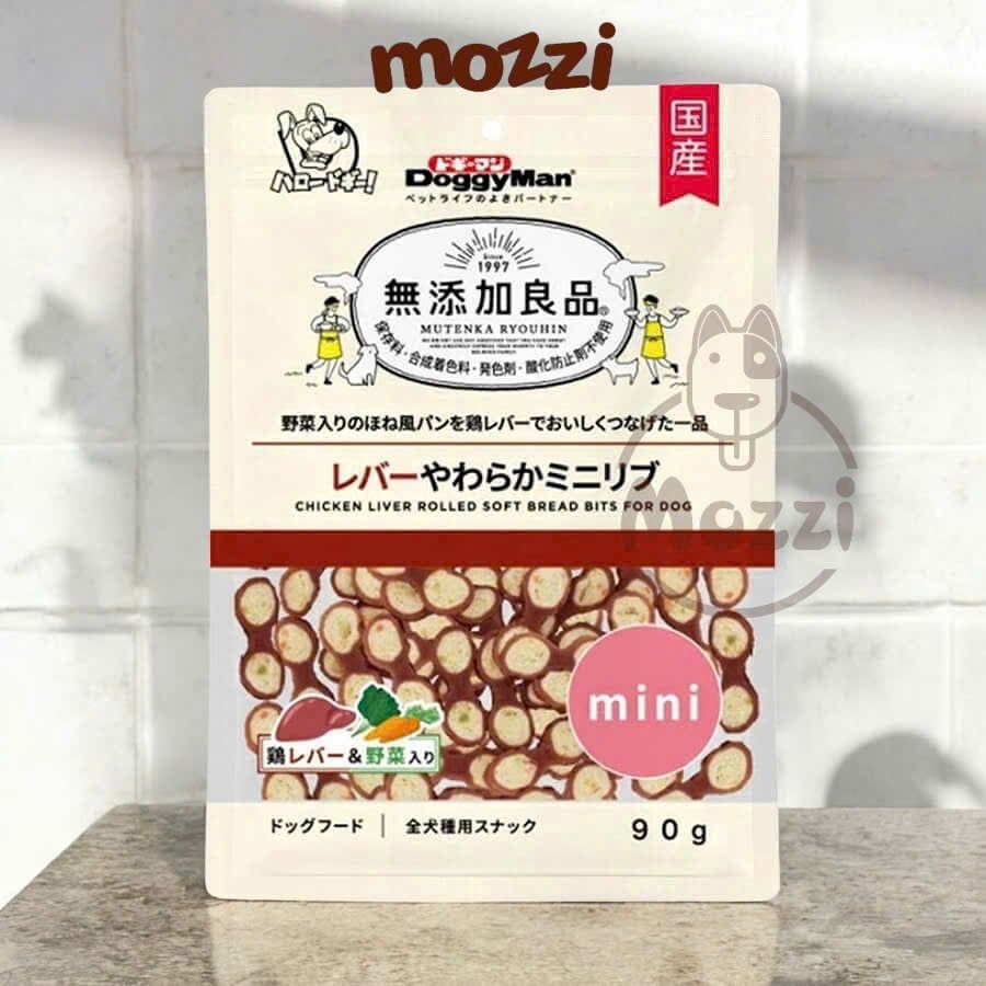 Snack cho chó Viên mềm DoggyMan SAYA vị Gà Bò Gan Rau củ gói 100g