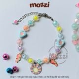  Vòng cổ Hạt đá gắn Charm hình Ngẫu nhiên cho chó mèo 