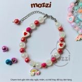  Vòng cổ Hạt đá gắn Charm hình Ngẫu nhiên cho chó mèo 
