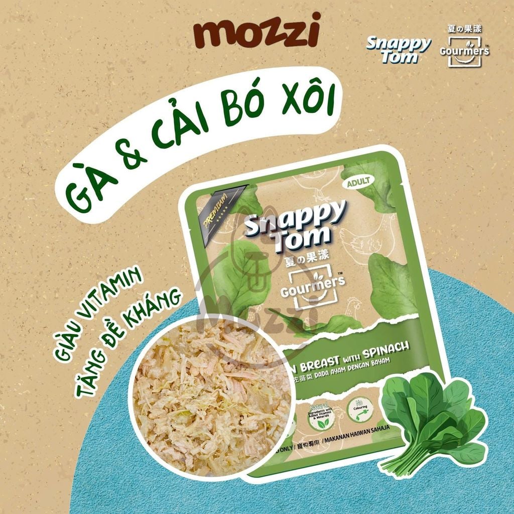 Pate cho mèo Snappy Tom trái cây Gói 70gr