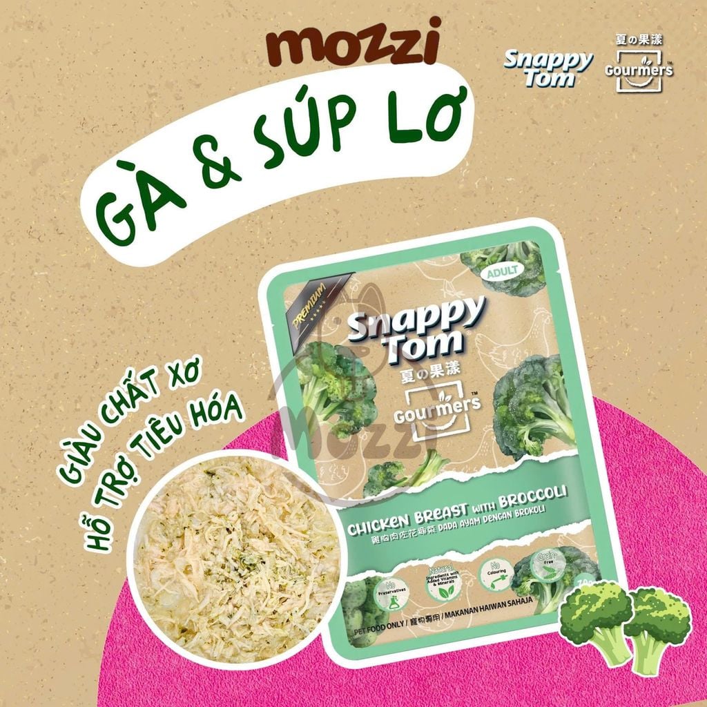 Pate cho mèo Snappy Tom trái cây Gói 70gr