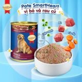  Pate cho chó SmartHeart lon 400gr dành cho chó trưởng thành 