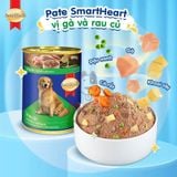  Pate cho chó SmartHeart lon 400gr dành cho chó trưởng thành 