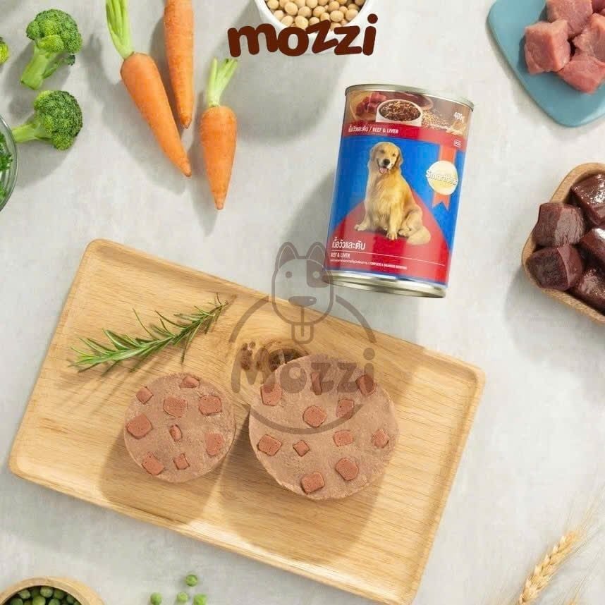 Pate cho chó SmartHeart lon 400gr dành cho chó trưởng thành