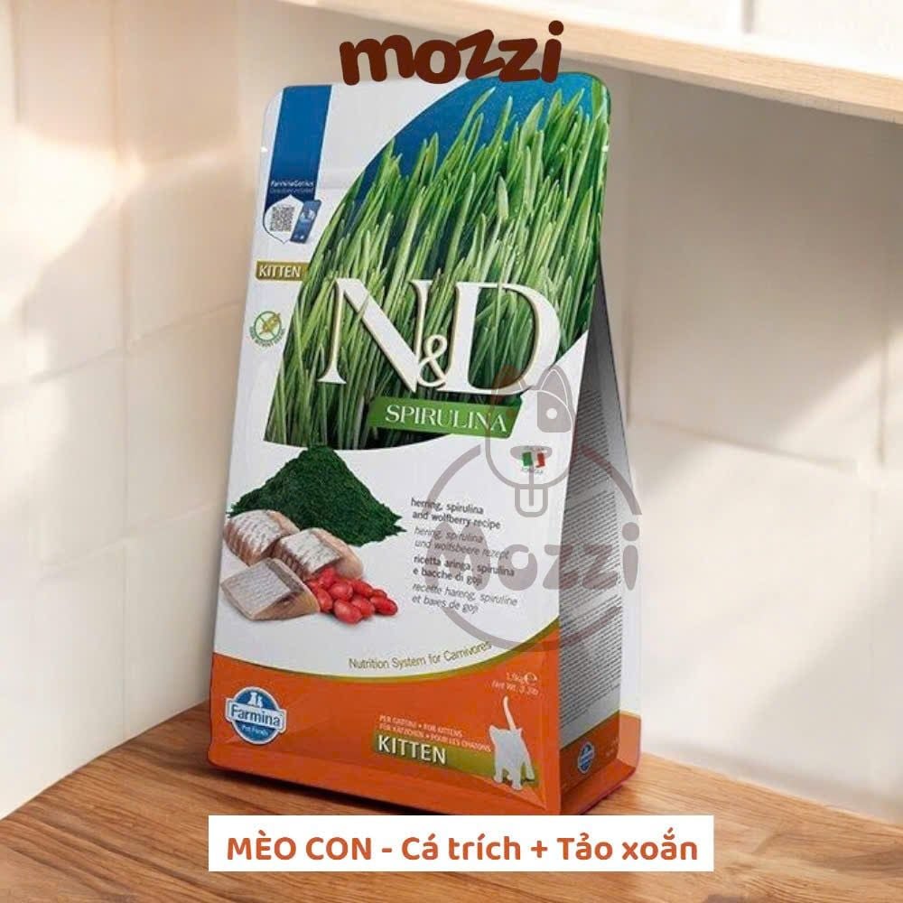 [1.5kg - 5kg] Thức ăn hạt N&D Farmina Kitten cho mèo con
