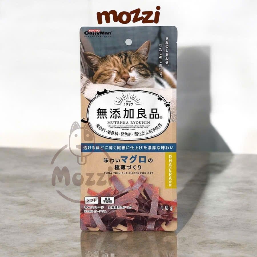 Snack cho mèo Chip Sợi gà cá CattyMan sấy mềm dẻo