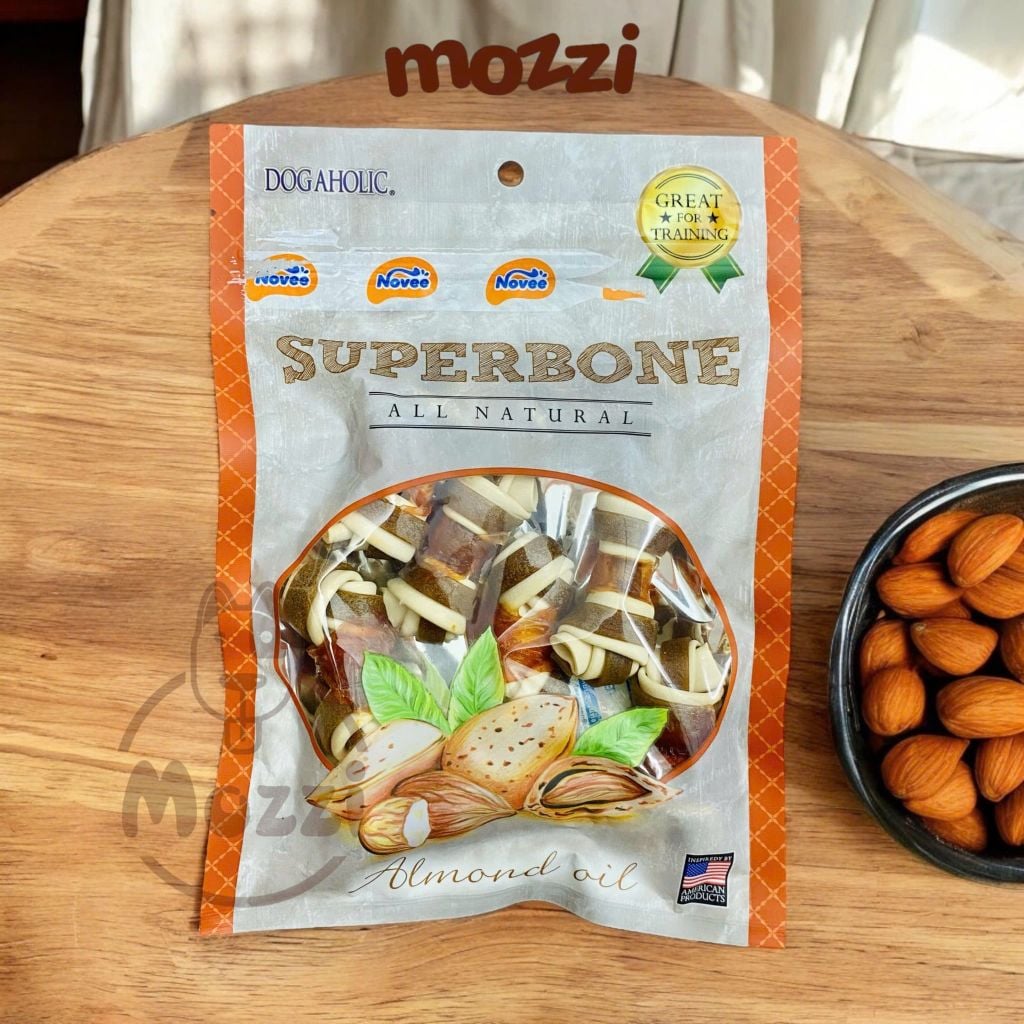 Snack cho chó Xương bọc Gà SuperBone Dogaholic gói 100gr