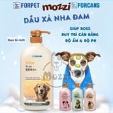  Sữa tắm Forcans Hàn Quốc Nha đam Chai 750ml cho chó lông ngắn, lông dài, chó con nhạy cảm 