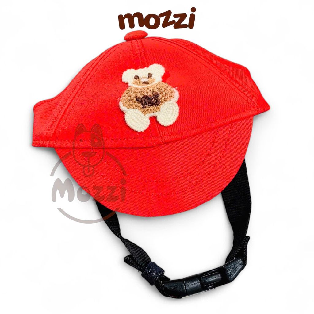 Nón kết vải kaki lưỡi trai cho chó mèo đủ màu