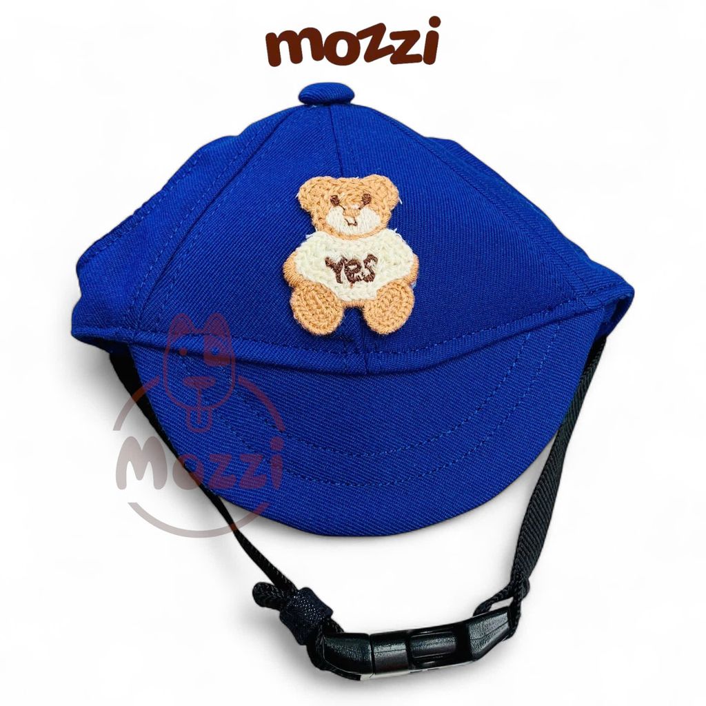 Nón kết vải kaki lưỡi trai cho chó mèo đủ màu