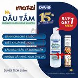  Sữa tắm DAVIS chăm sóc da dành cho chó mèo Chai 355ml 