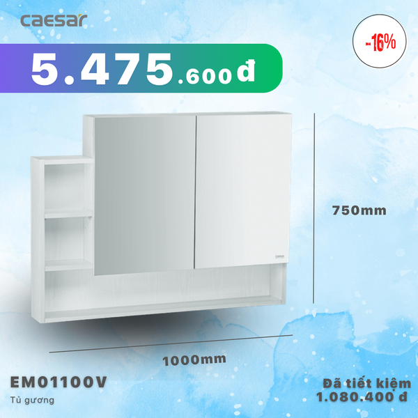 Khuyến mãi ưu đãi - Tủ gương - EM01100V
