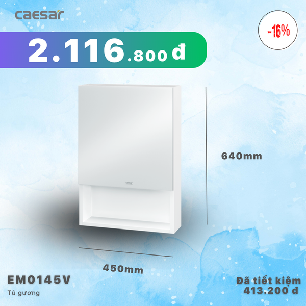  Khuyến mãi ưu đãi Tủ gương - EM0145V 