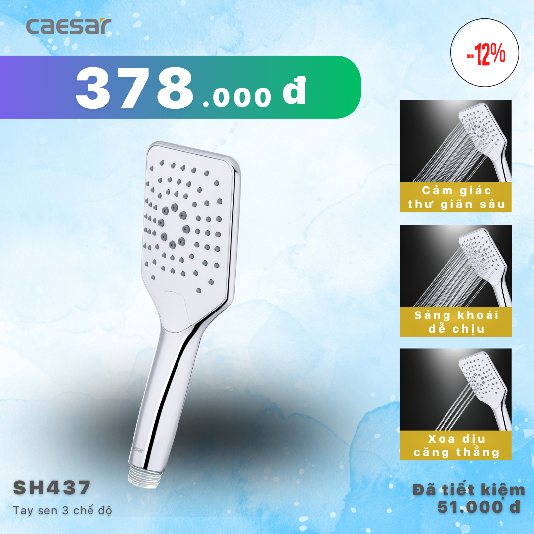  Khuyến mãi ưu đãi Tay sen 3 chế độ xả SH437 