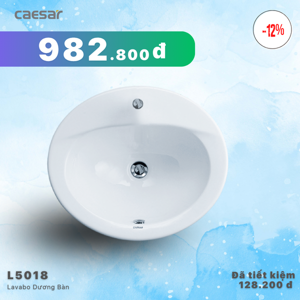 Khuyến mãi ưu đãi lavabo dương bàn  - L5018