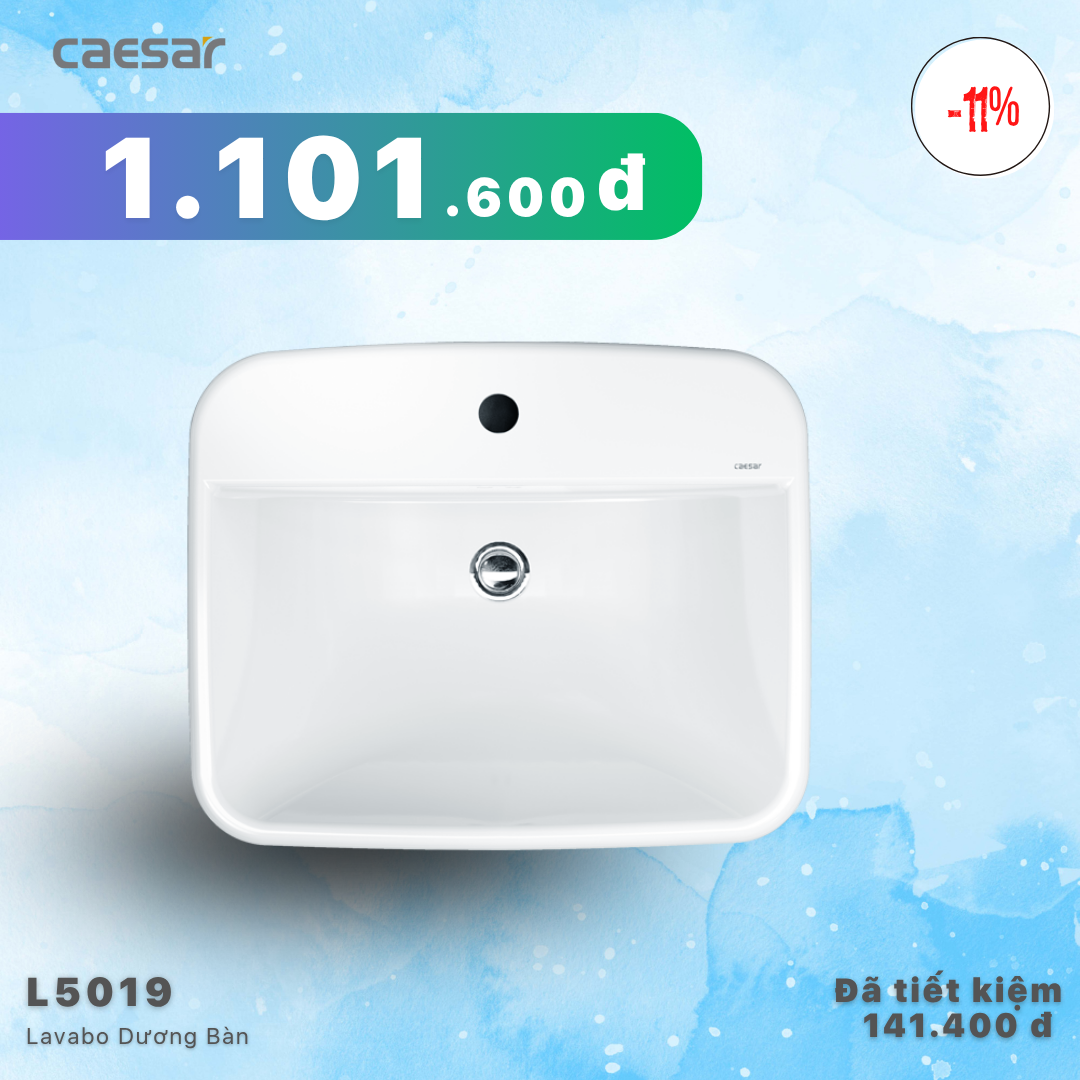  Khuyến mãi ưu đãi - Lavabo dương bàn - L5019 