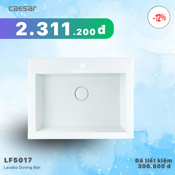  Khuyến mãi ưu đãi - Lavabo Dương Bàn - LF5017 