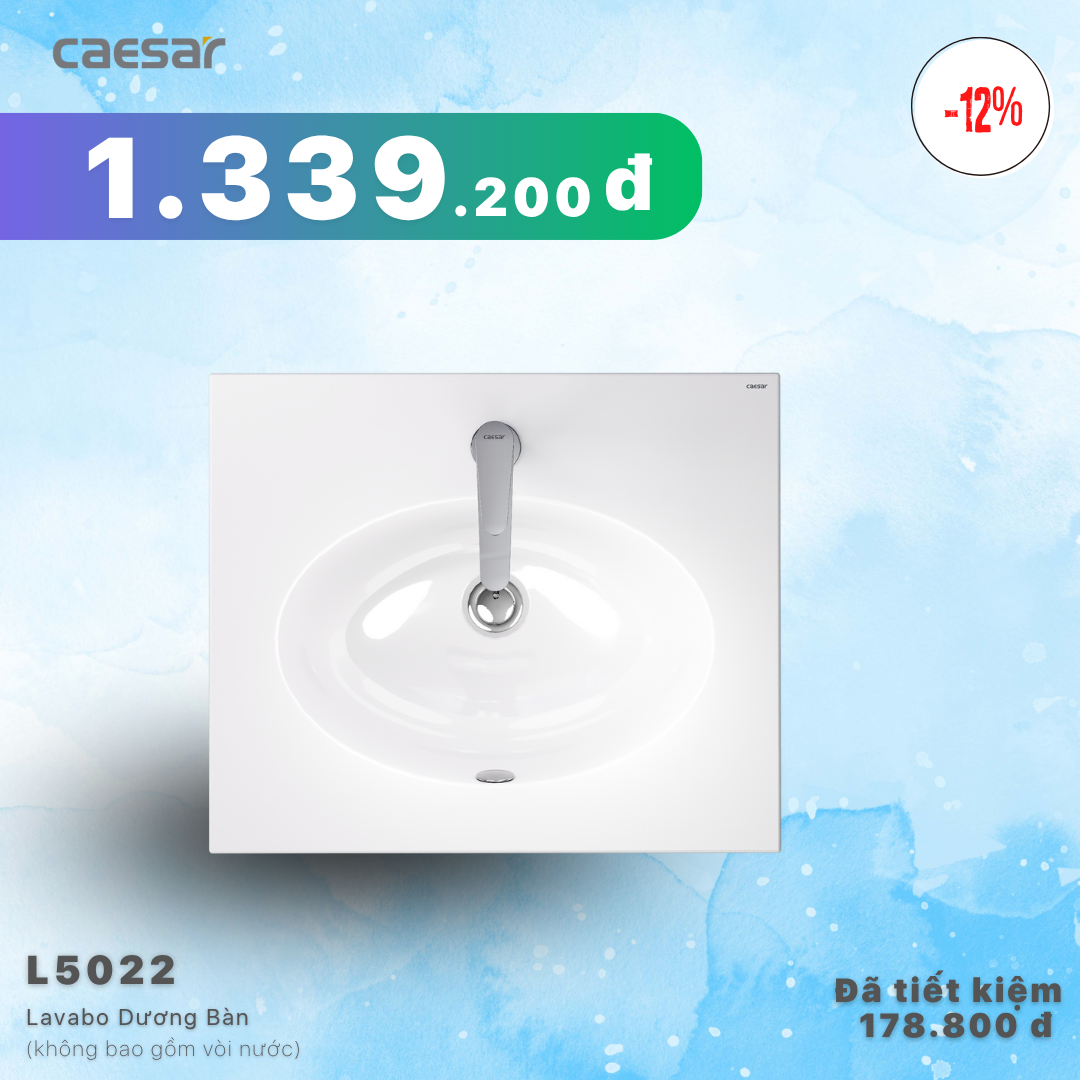  Khuyến mãi ưu đãi - Lavabo Dương Bàn L5022 