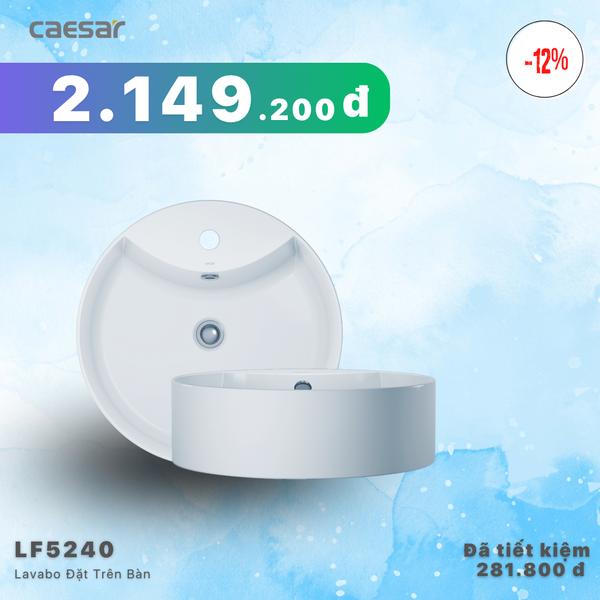  Khuyến mãi ưu đãi Lavabo Đặt Trên Bàn - LF5240 