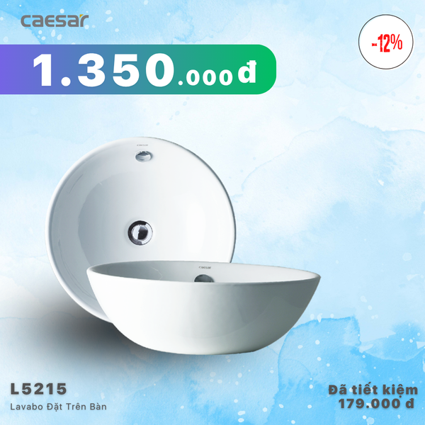 Khuyến mãi ưu đãi - Lavabo Đặt Trên Bàn - L5215