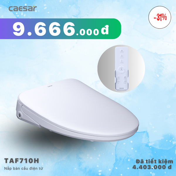  Khuyến mãi ưu đãi - Nắp Bàn Cầu Điện Tử - TAF710H 