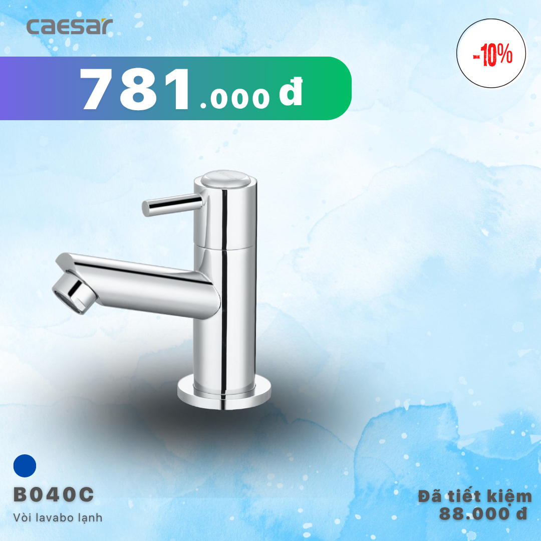  Khuyến mãi ưu đãi Vòi Lavabo Lạnh - B040C 