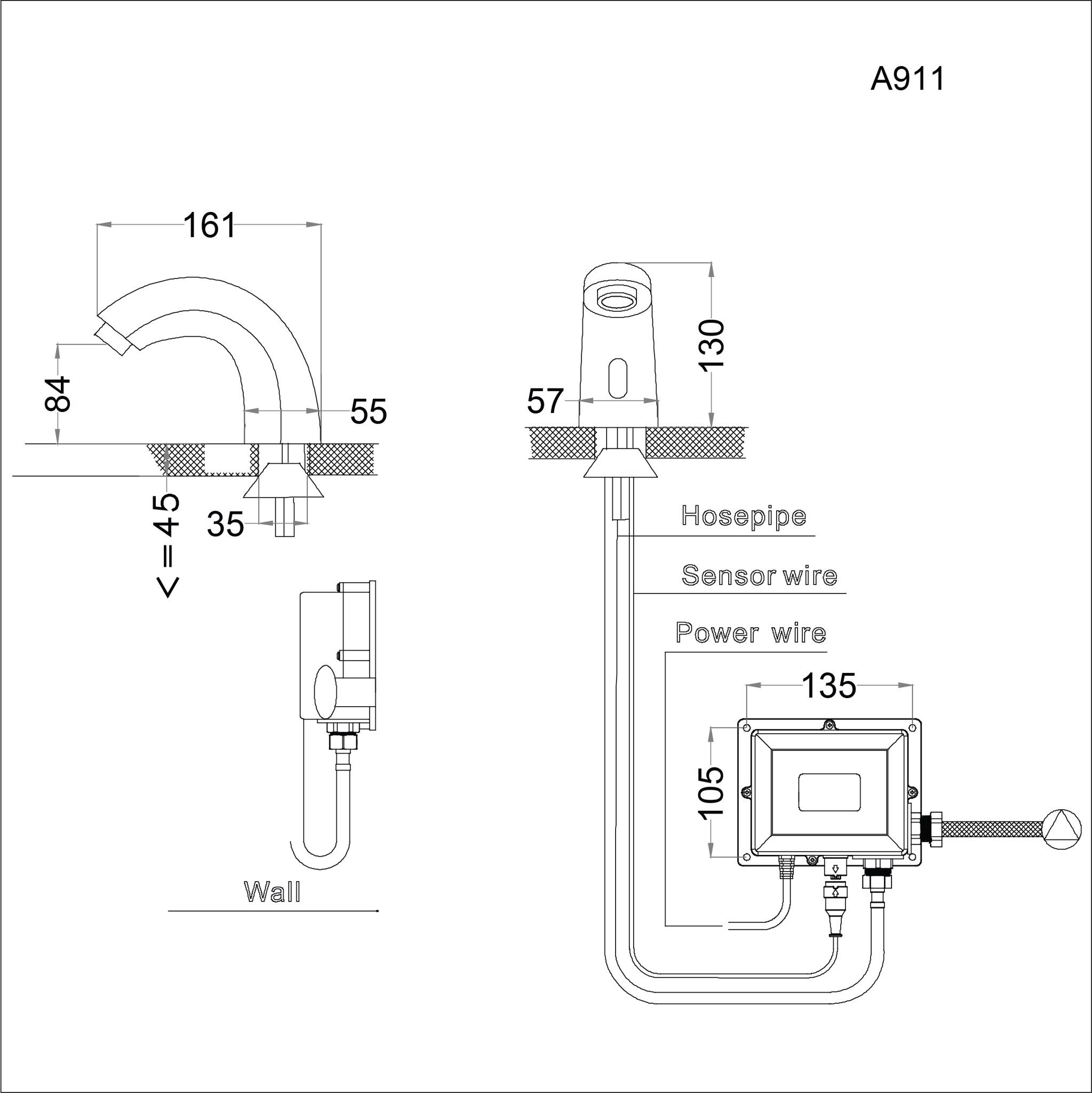  Vòi Cảm Ứng Lavabo - A911 