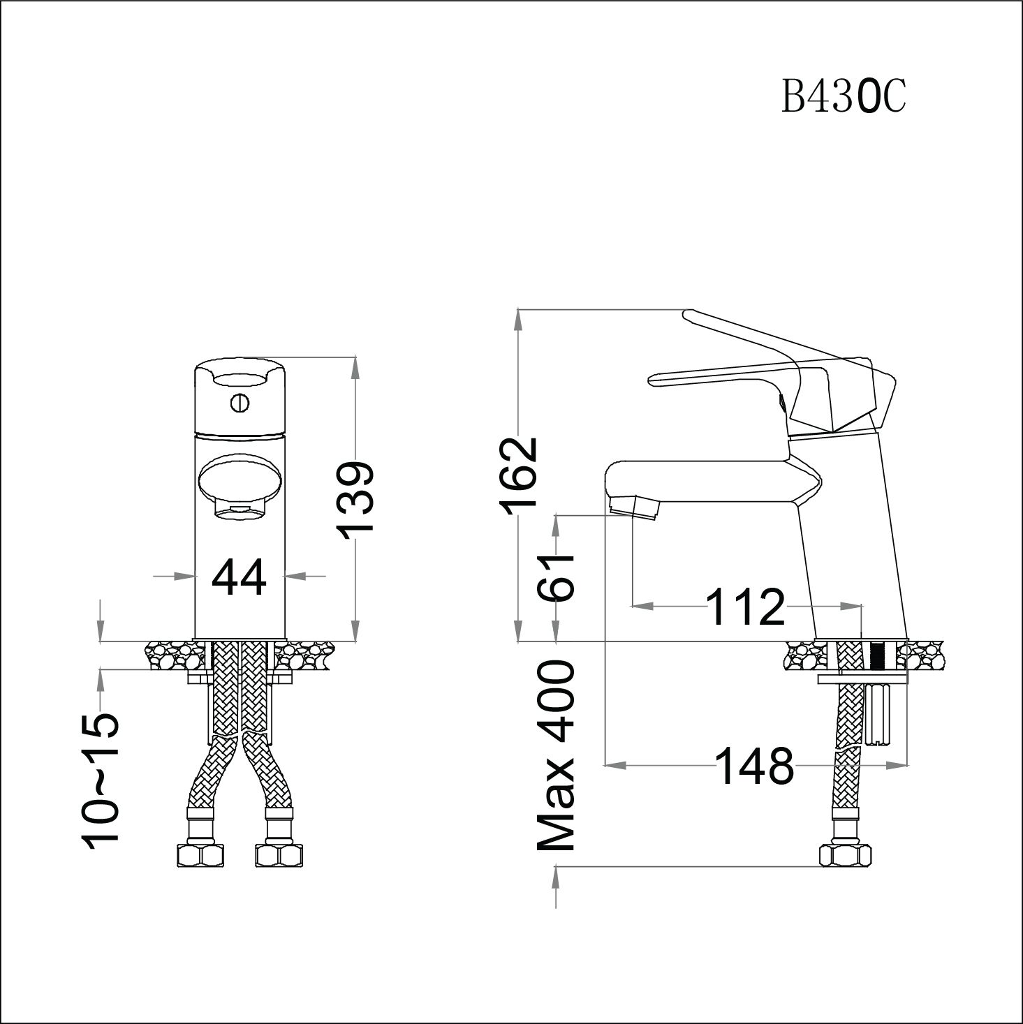  Vòi Lavabo Nóng Lạnh - B430CU 