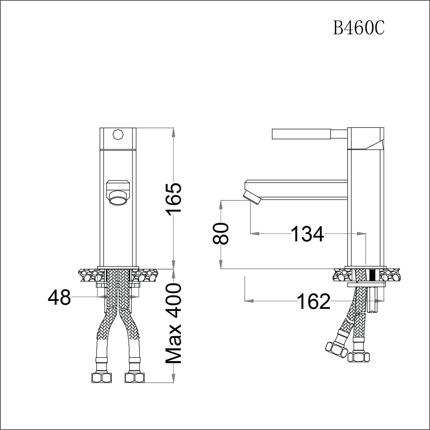  Vòi Lavabo Nóng Lạnh - B460CU 