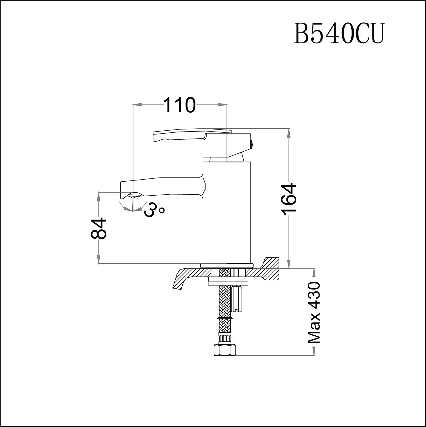  Vòi Lavabo Nóng Lạnh - B540CU 