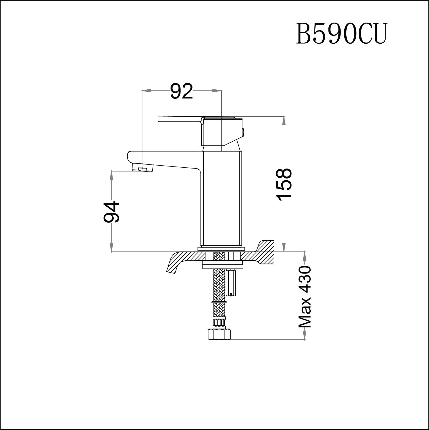  Vòi Lavabo Nóng Lạnh - B590CU 