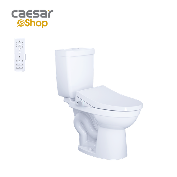 Bàn Cầu hai khối kết hợp với nắp điện tử CT1325 - TAF512H