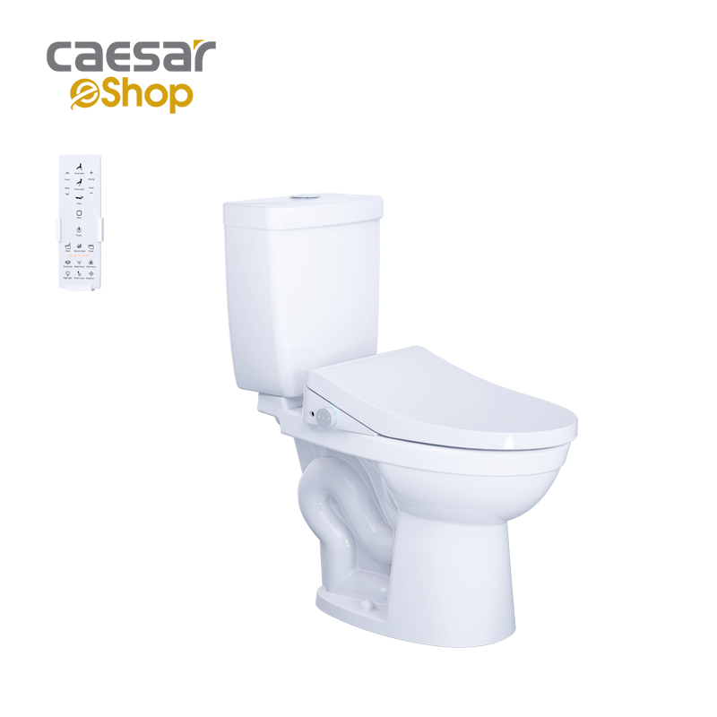  Bàn Cầu hai khối kết hợp với nắp điện tử CD1325 - TAF512H 