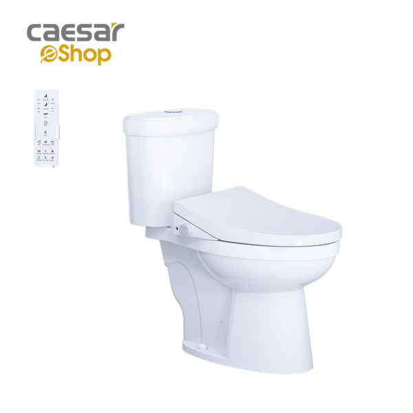 Bàn Cầu hai khối kết hợp với nắp điện tử - CT1338 - TAF512H