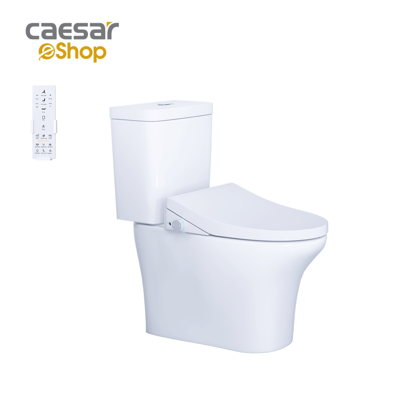 Bàn Cầu hai khối kết hợp nắp Thông Minh - CD1341 - TAF512H 
