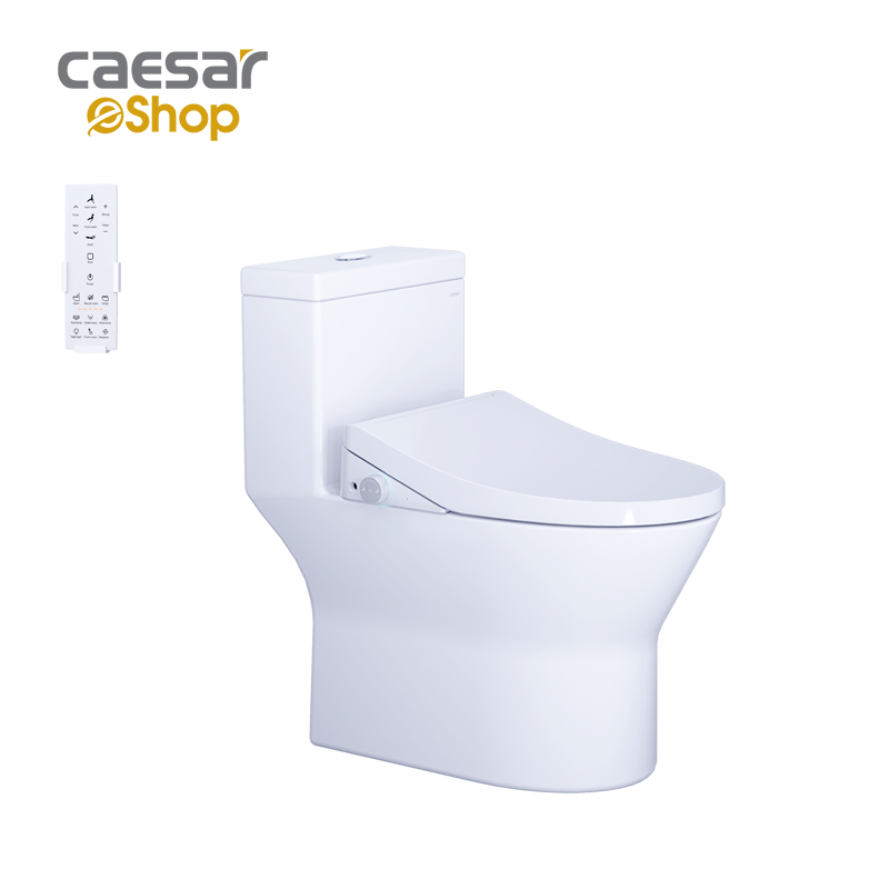  Bàn cầu một khối kết hợp với nắp điện tử - C1374F + TAF512H 