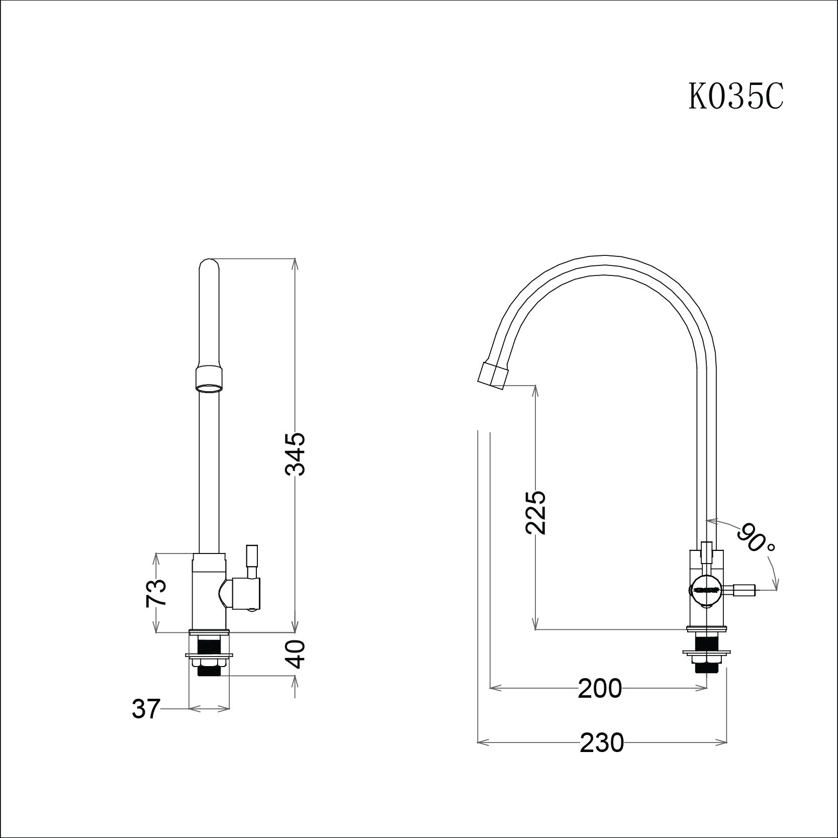  Vòi Bếp Lạnh - K035C 