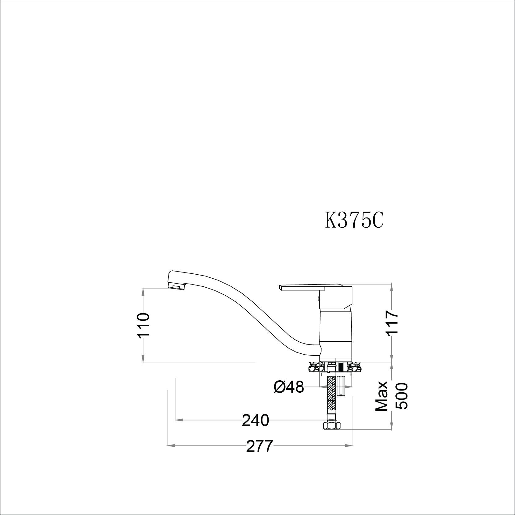  Vòi Bếp Nóng Lạnh - K375C 