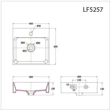  Lavabo Đặt Trên Bàn - LF5257 