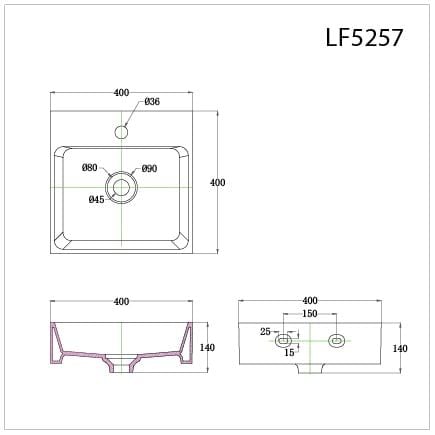  Lavabo Đặt Trên Bàn - LF5257 