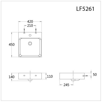  Lavabo Đặt Trên Bàn - LF5261 