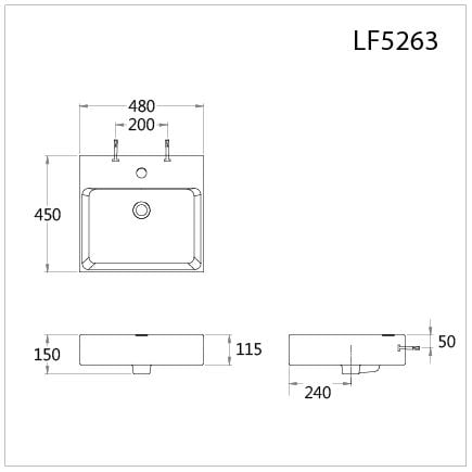  Lavabo Đặt Trên Bàn - LF5263 