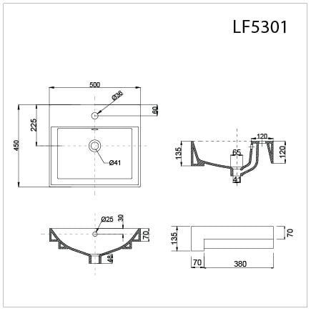  Lavabo Dương Bàn - LF5301 