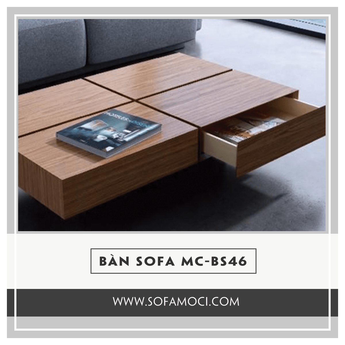 Bàn Sofa Gỗ Công Nghiệp MC-BS46 – Sofa Moci